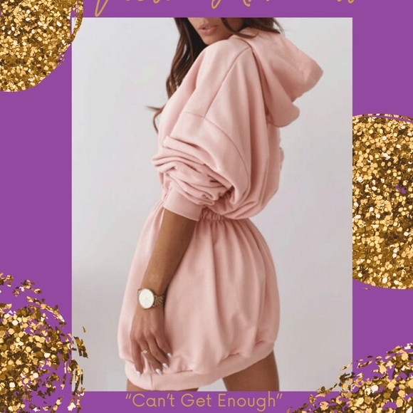 chic me trends Sweaters - Super cozy, lounge wear hooded dress.